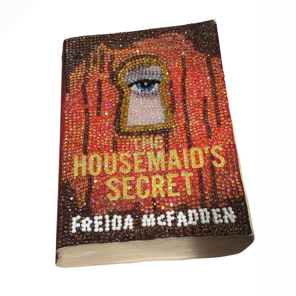 The Housemaid's‎ Secret one of a kind Custom Rhinestone Bling Paperback Book